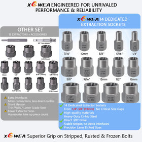 XEWEA blow-molded case keeps tools organized for easy transport