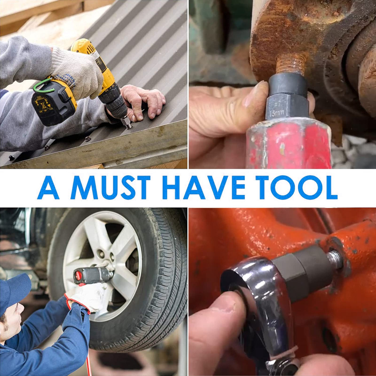 XEWEA compatible with impact wrenches for fast removal
