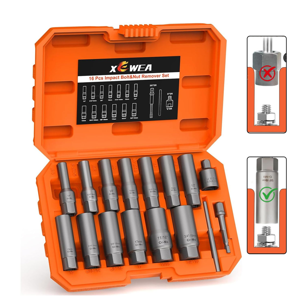XEWEA warranty icon and service contact for peace of mind.