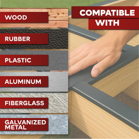 XFasten Butyl Joist Tape resists UV exposure to maintain performance in sunlight.