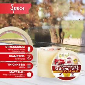 XFasten weather strip tape endures temperature swings and sunlight for lasting performance.