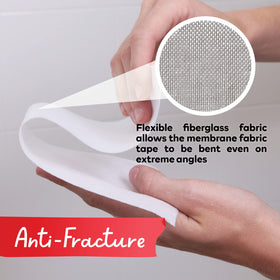 XFasten membrane sheet around niche and curb, flexible fit for curved surfaces