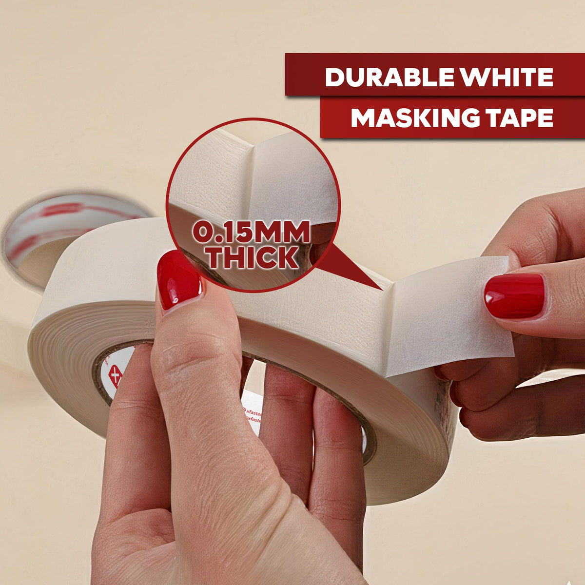 XFasten white masking tape classroom use for crafts and organization