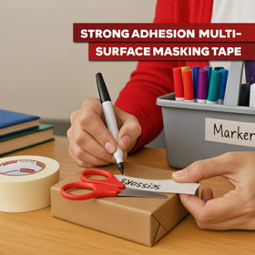 XFasten white masking tape edge masking for clean painter lines