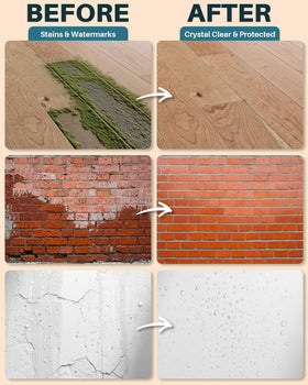 XFCA sealant curing into a durable invisible film across a surface.