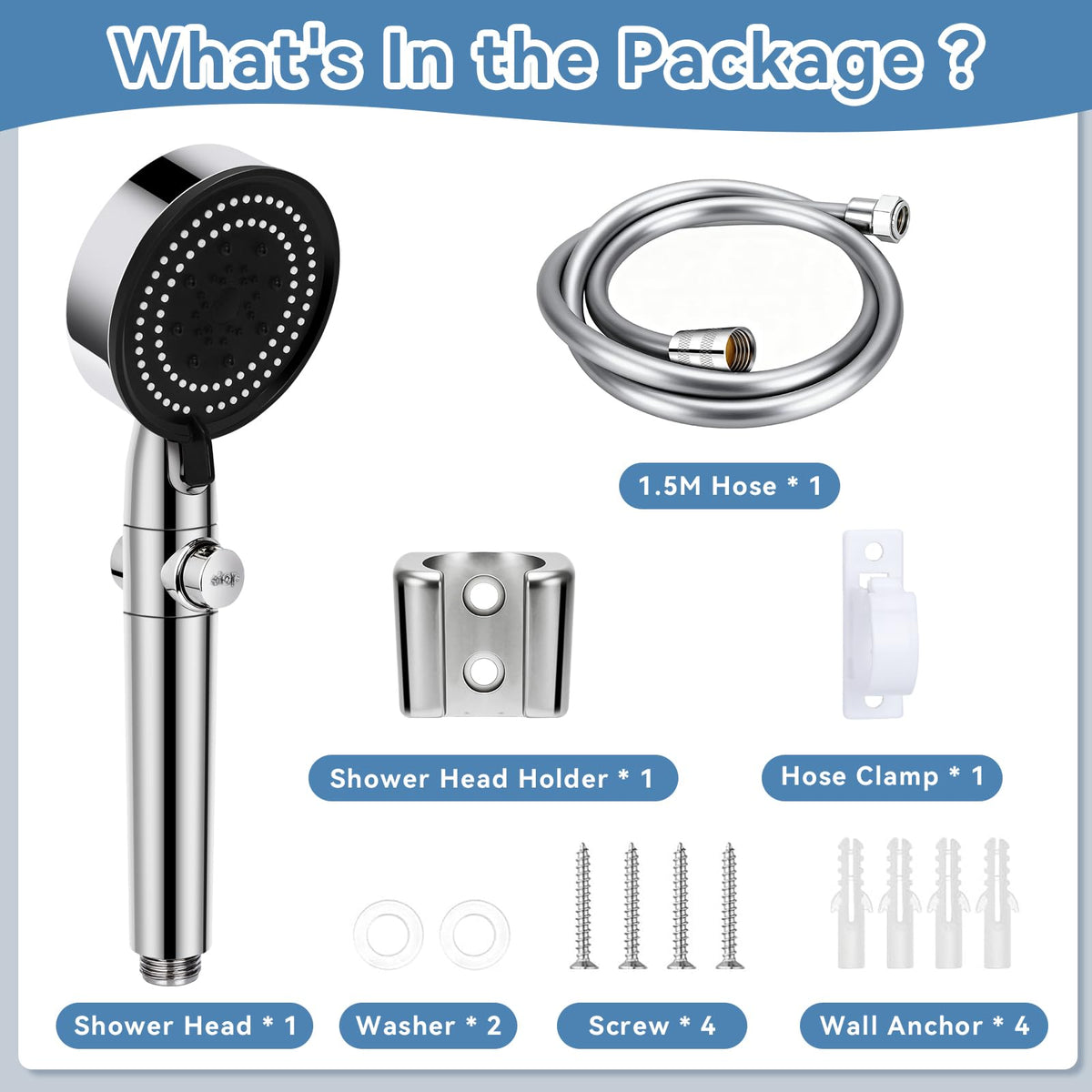 XFIRE-GEAR RV shower head set ideal for camping and travel