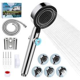 XFIRE-GEAR RV shower head with versatile sprays for efficient RV bathing