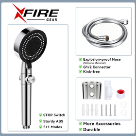 XFIRE-GEAR water-saving design promotes longer RV showers