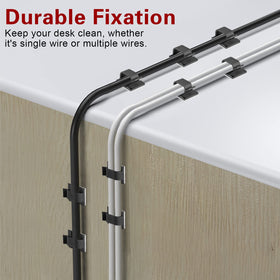 XHF under-desk clip organizes workstation cables neatly and discreetly.