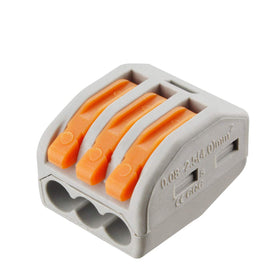 XHF2018 100pcs lever connector pack closeup highlights compact, easy-to-use wiring solution.