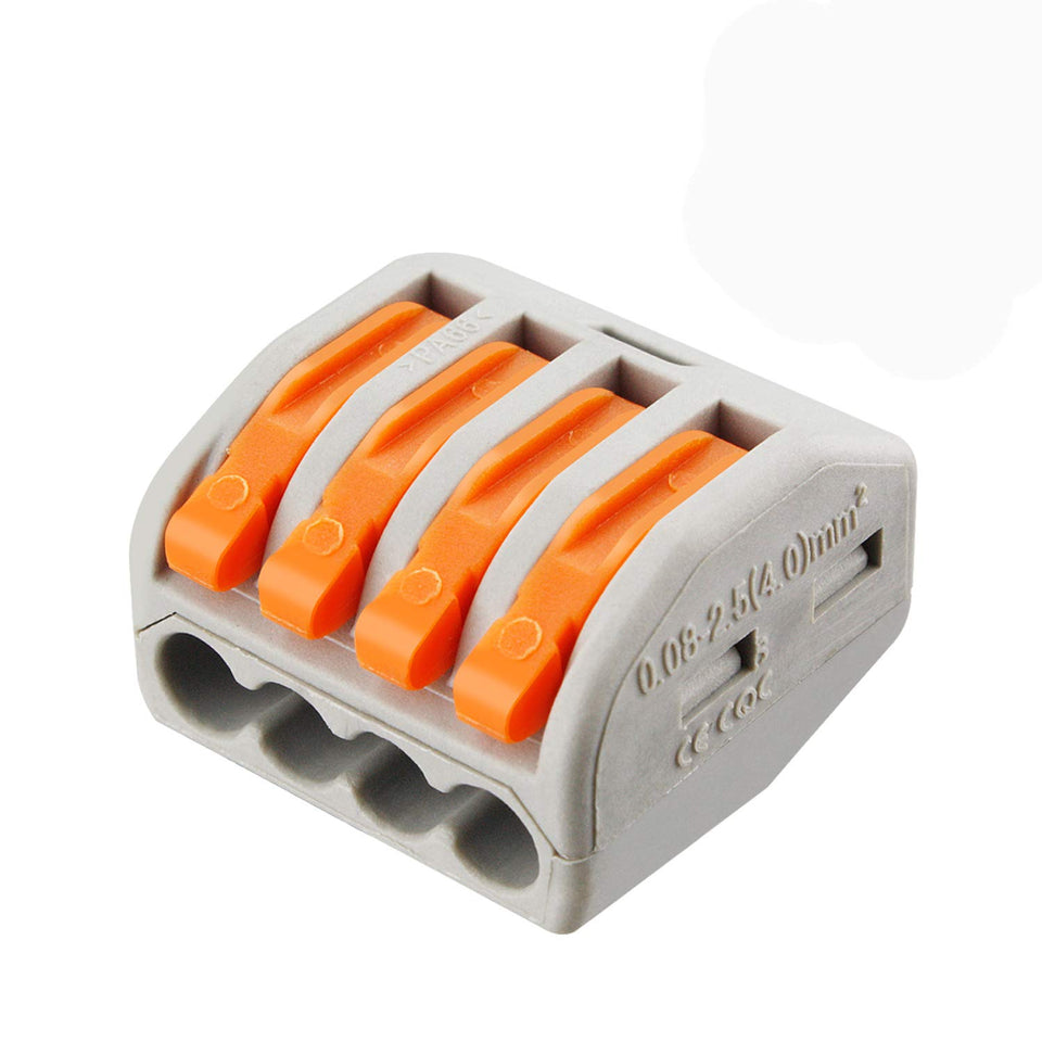 XHF2018 lever connector compact assembly for quick, tool-free wiring in tight spaces.