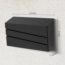 xhlokk aluminum-stamped mailbox shows strong, impact-ready construction.