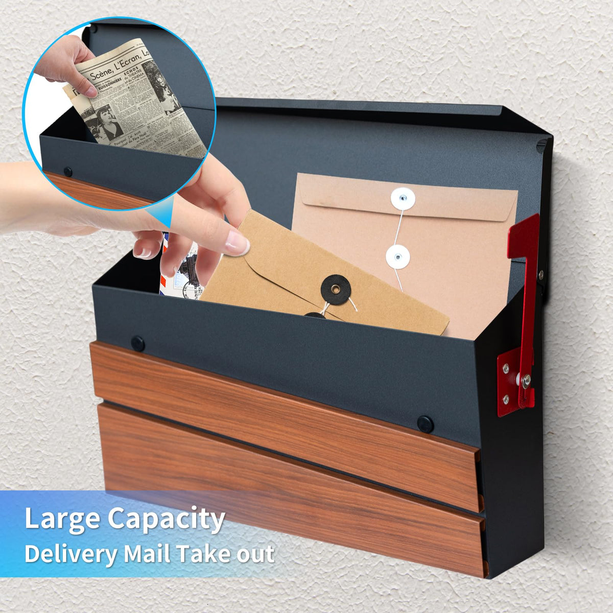 rust-resistant outdoor mailbox by xhlokk withstands weather year-round