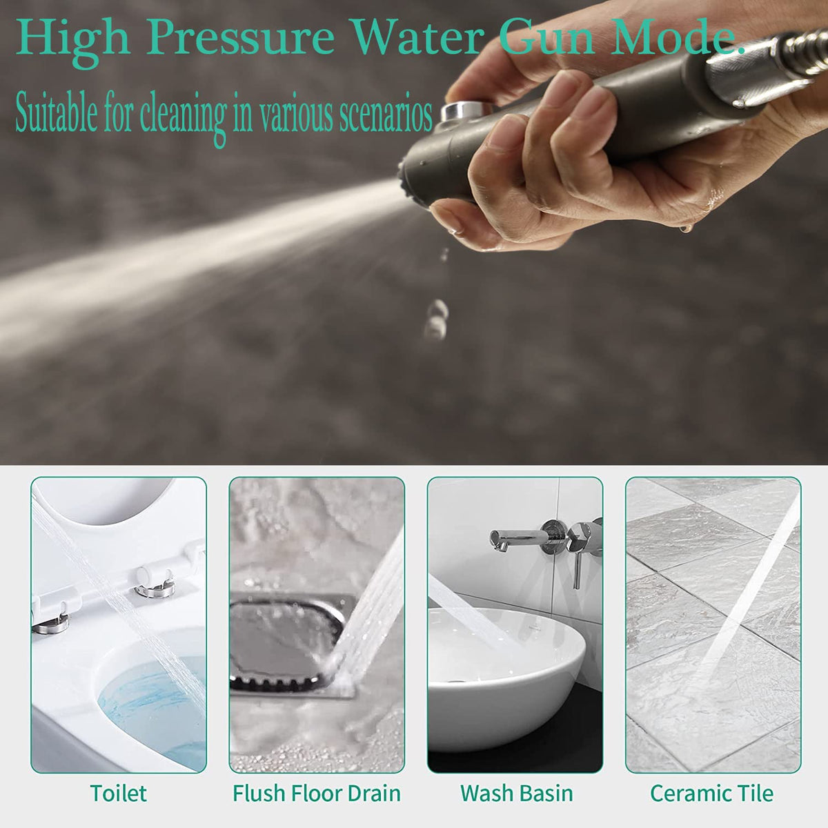 Chrome finish ABS shell of Xianshengle filtered shower head
