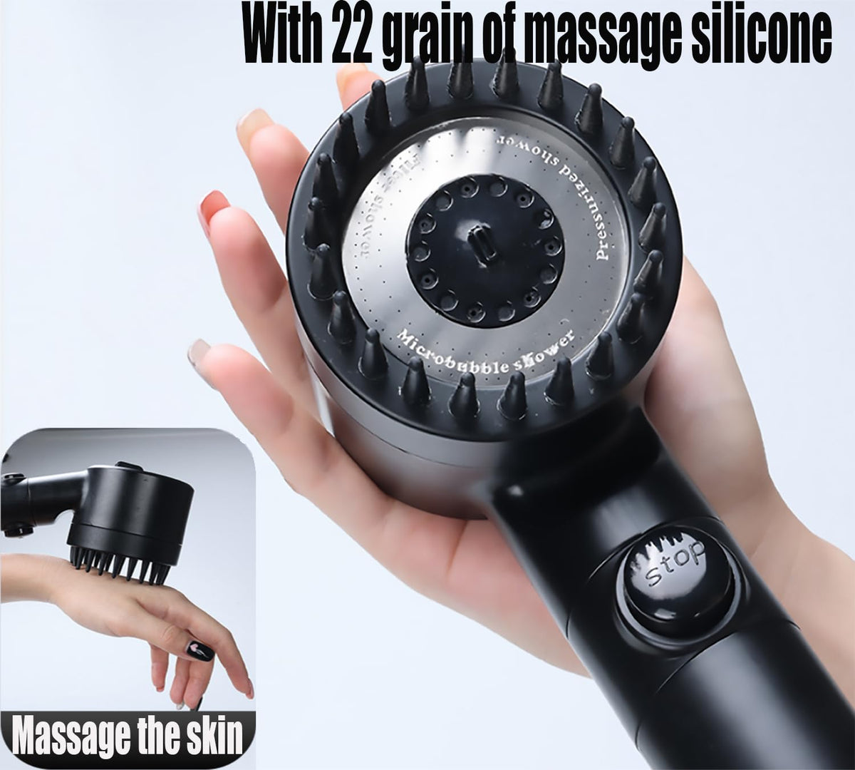 Xianshengle removable shower head for quick cleaning and setup.