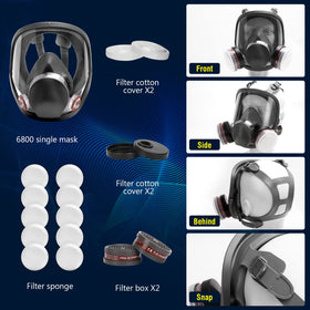 XIANZHO full-face respirator mask, ideal for airbrush use and precise spraying.