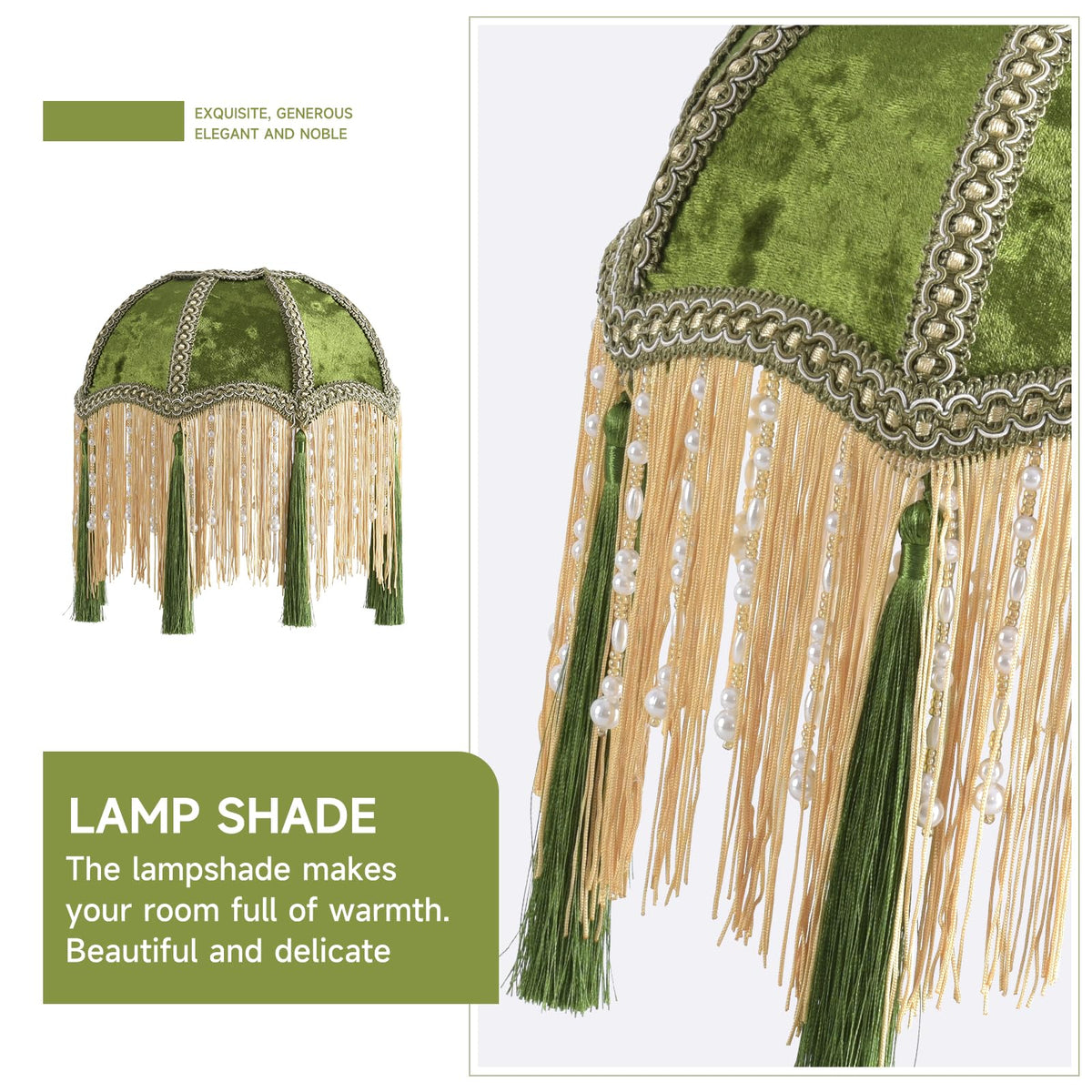 XiaoJuande tassels and pearl beads add elegant movement and sparkle.