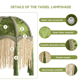 XiaoJuande lamp shade uses premium velvet for soft ambient diffusion.