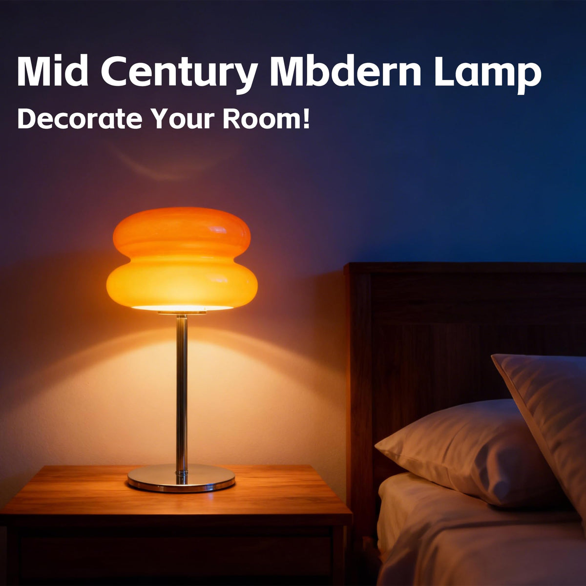xiaojuande mushroom lamp chrome base offers sturdy support and a sleek modern vibe