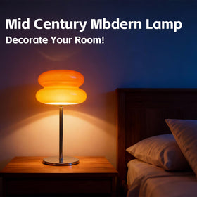 xiaojuande mushroom lamp chrome base offers sturdy support and a sleek modern vibe