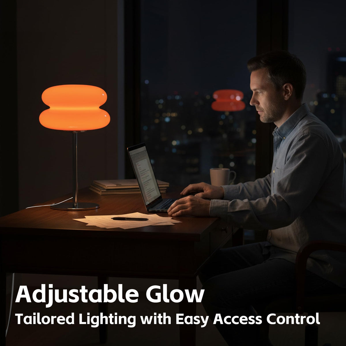 xiaojuande mushroom lamp stepless dimming control lets you tailor brightness for reading