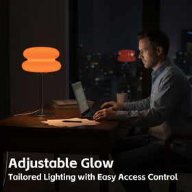 xiaojuande mushroom lamp stepless dimming control lets you tailor brightness for reading