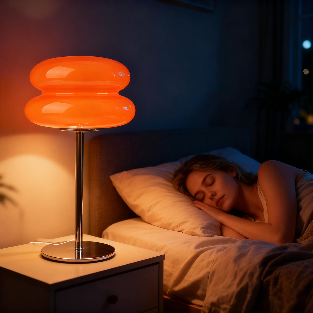 xiaojuande mushroom lamp emits soft glow for relaxing spaces