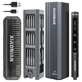 XIAONIAN 3.7V precision screwdriver in cordless form for precise electronics work.