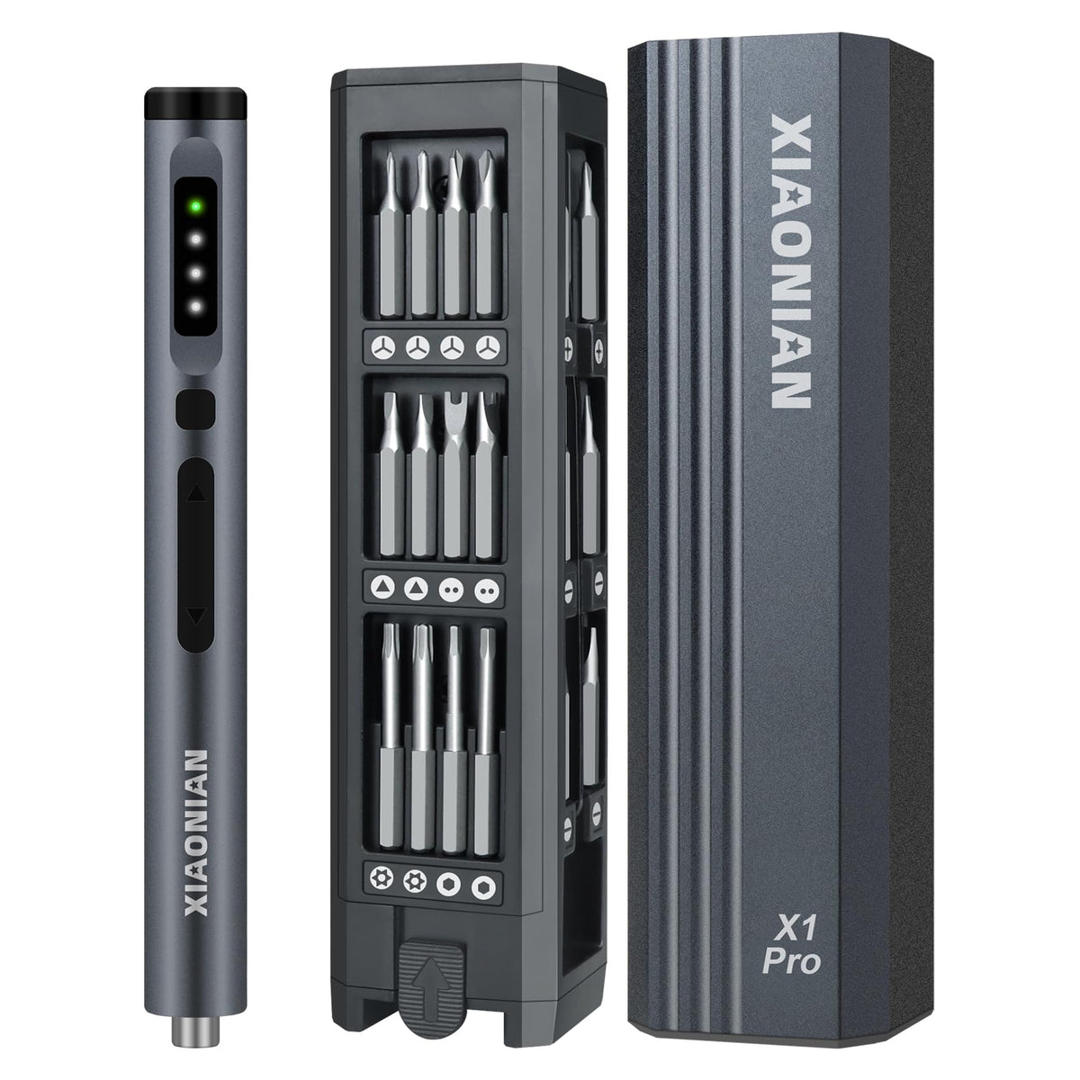 XIAONIAN 3.7V precision screwdriver charging via USB-C for quick power on-the-go