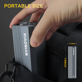 XIAONIAN lightweight aluminum body supports portable use.