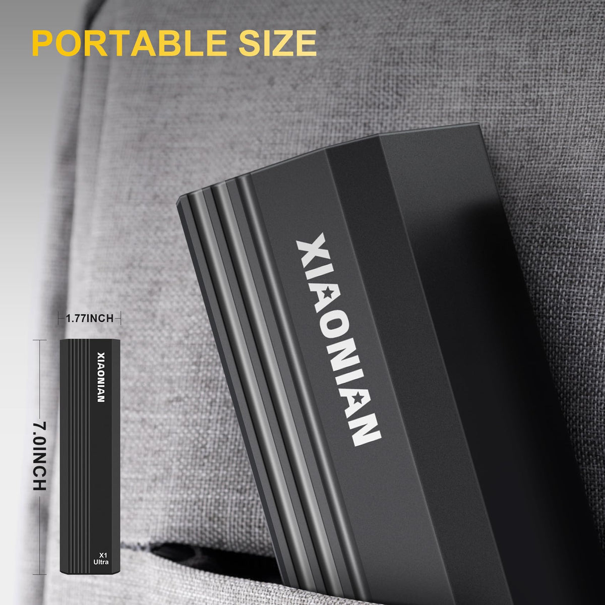 XIAONIAN magnetic case securely stores tips for travel.