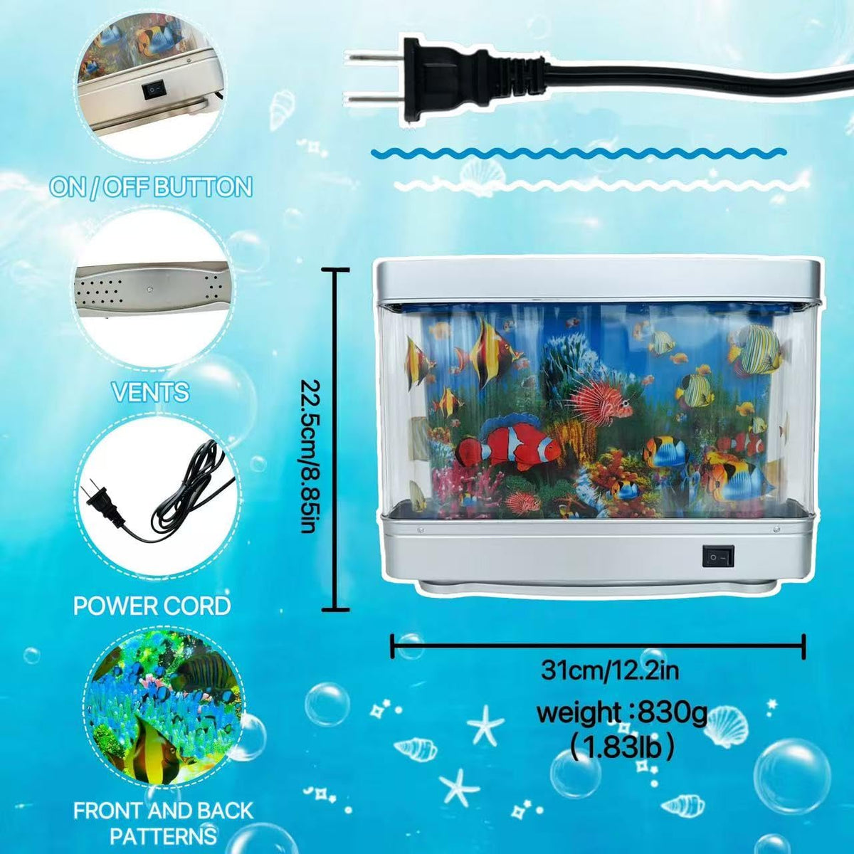 XiaYiTL adult relaxation ambient light evokes tranquil ocean mood.