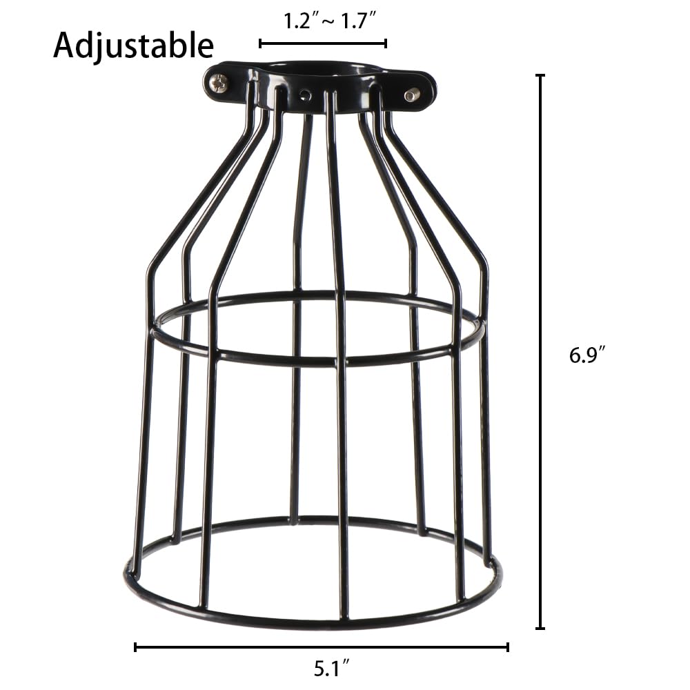XIDING industrial wire shade adds rustic character to interiors.