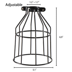 XIDING industrial wire shade adds rustic character to interiors.