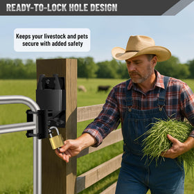 XIEKRAB 2P Farm Gate Latch installation screws included for fast setup