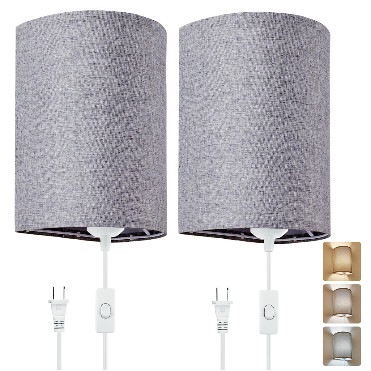 XIEYOR wall sconce set2 suits bedroom, living room, and porch decor