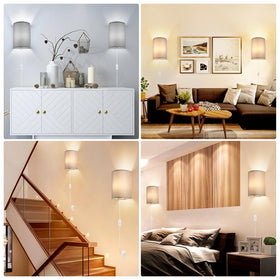 XIEYOR wall sconce set2 6000K cool light for focused spaces