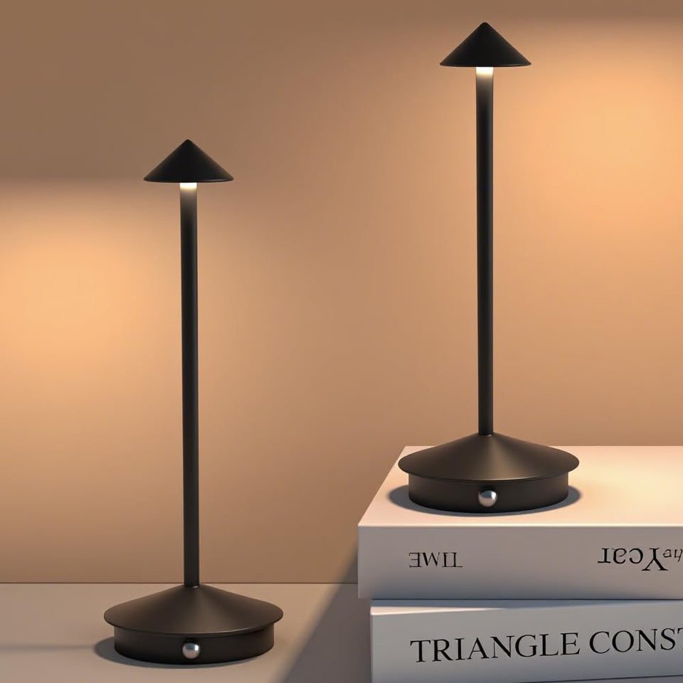 XIH LED rechargeable table lamp pack setup shows portable desk lighting for any workspace