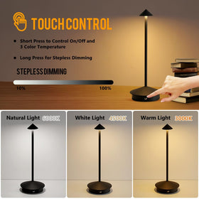 XIH USB-C charging on the lamp enables quick recharges for home or travel