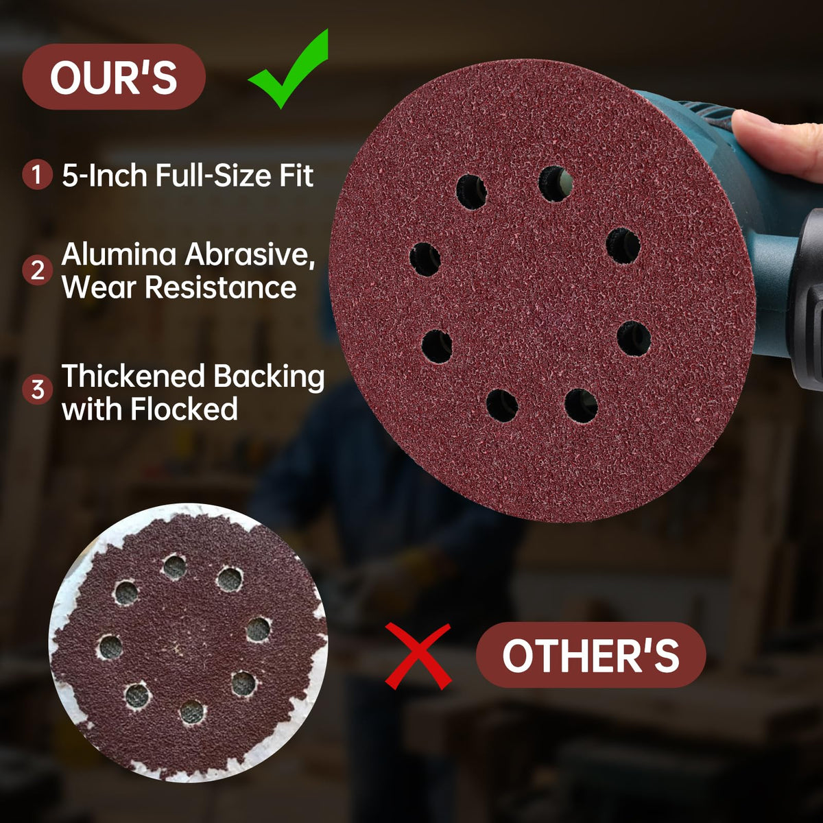 xihihiaa aluminum oxide sanding disc offers durable performance