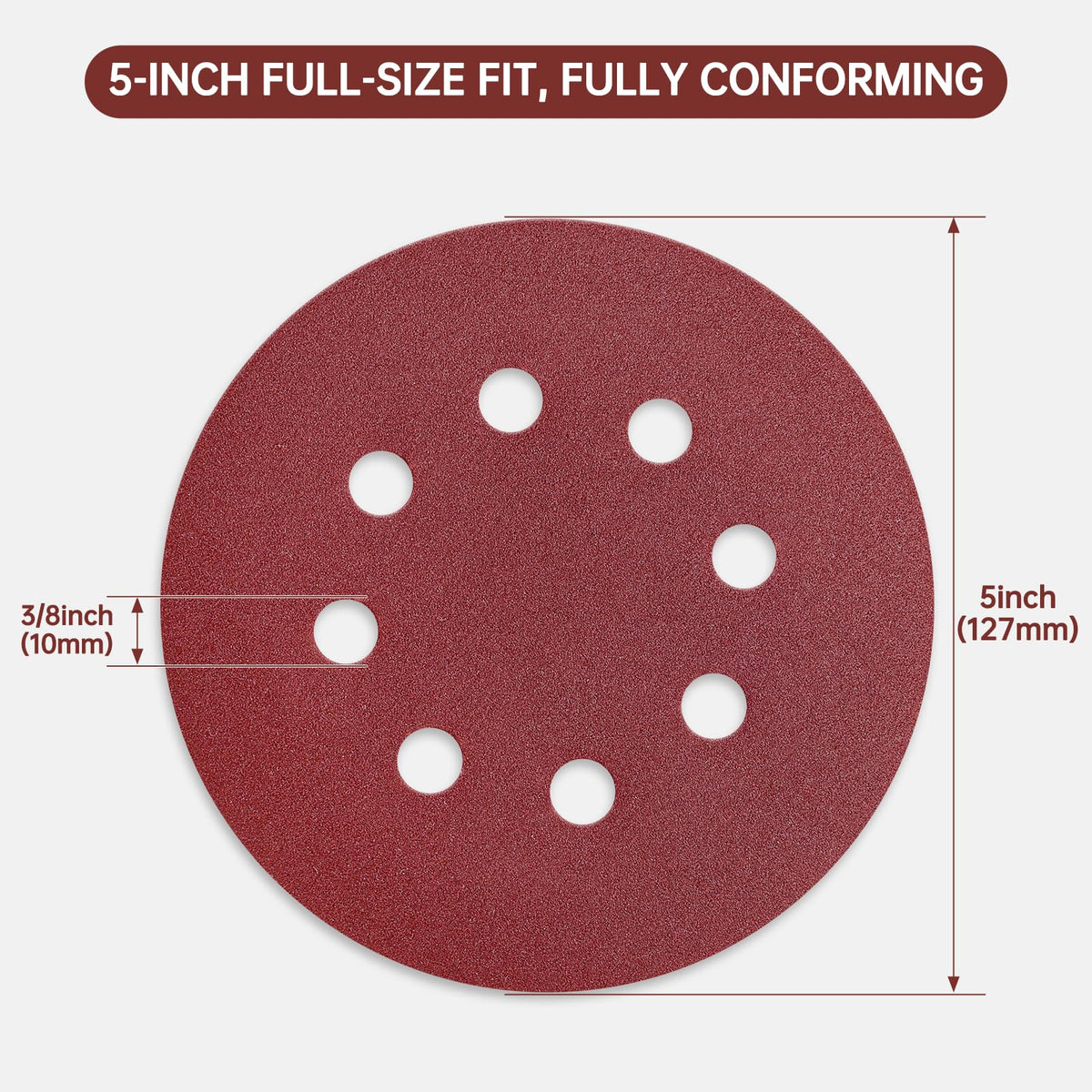 xihihiaa sanding disc 60-grit medium sanding for smooth surfaces