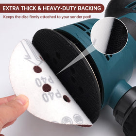 xihihiaa sanding disc with dust collection holes reduces dust during sanding