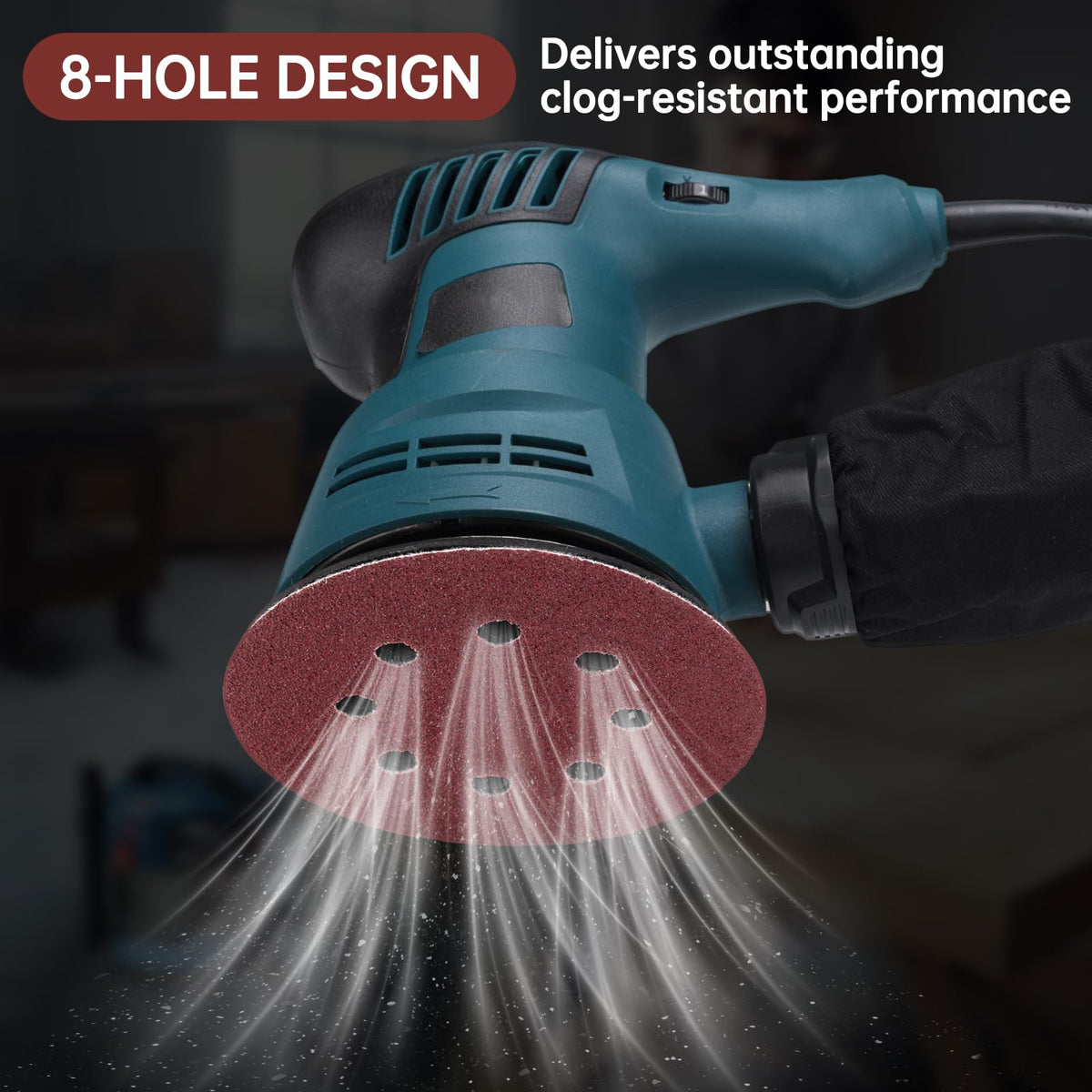 xihihiaa sanding disc round hook-and-loop backing enables quick changes
