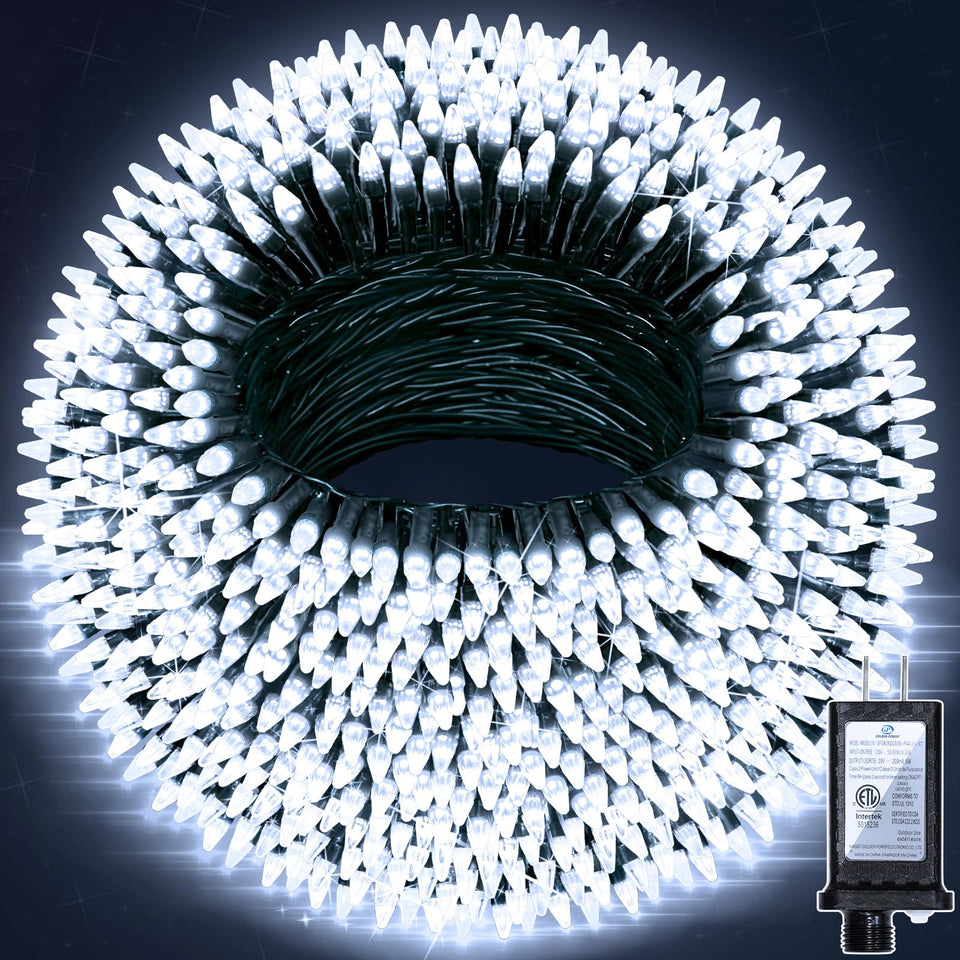 XIKENGSHQ 350LED 90FT lights on a tree provide safe, dimmable ambiance