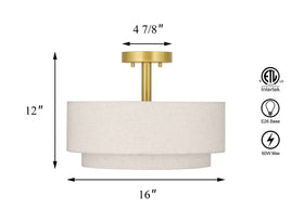 XiNBEi Lighting hardwired ceiling light package with wiring and hardware