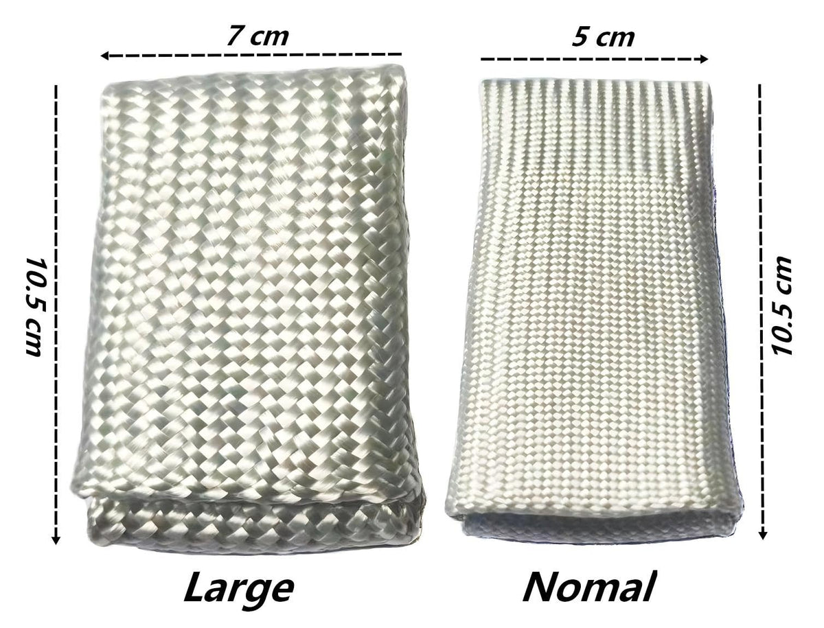 XINHAN AUTO PARTS fibreglass weave close-up shows durable heat resistance for welding tasks