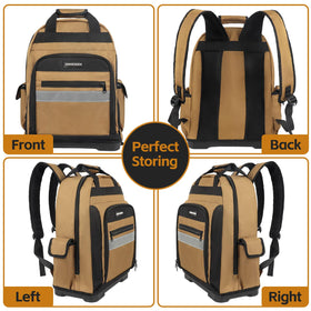 XINHESDEN side pockets and elastic bands secure accessories within reach