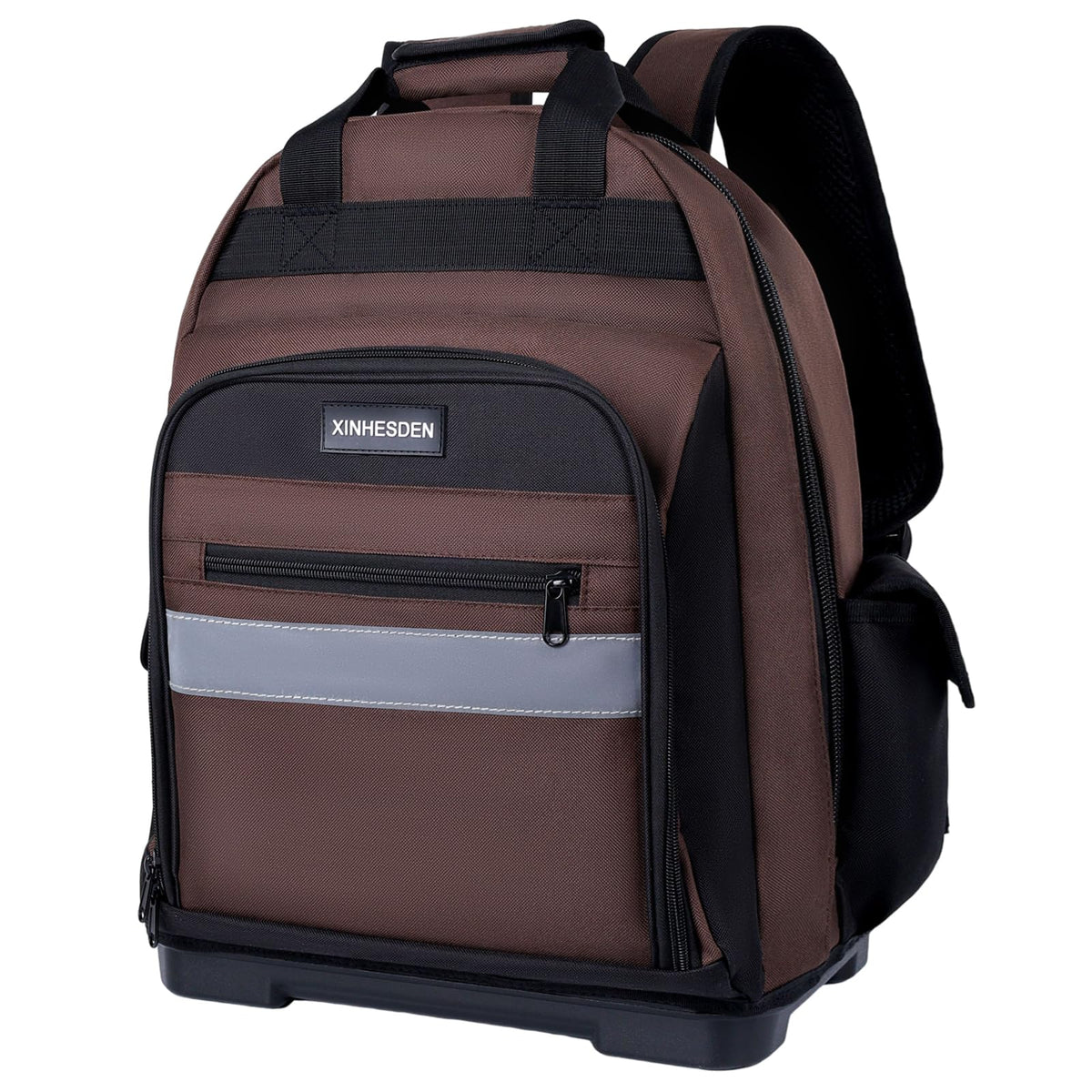 XINHESDEN Tool Backpack waterproof coating helps protect gear in wet environments.