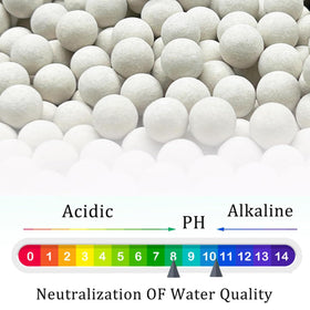 Xinhw 3-4 mm diameter pellets illustrating stable media for pH adjustment.