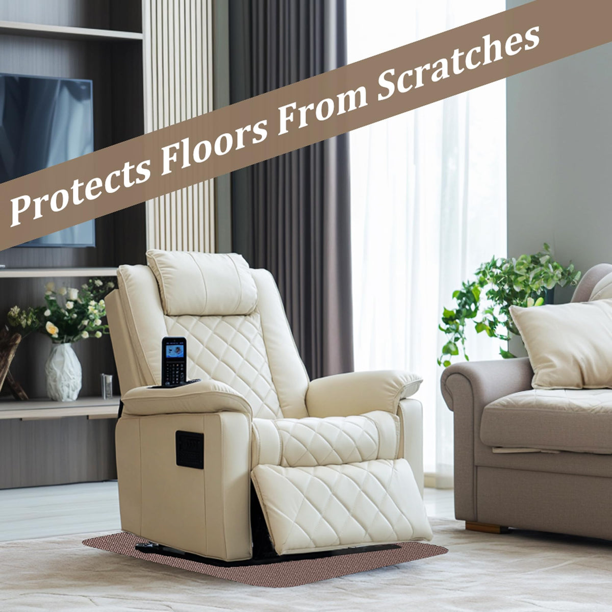 Xinhw recliner pad unfolds easily for quick setup.
